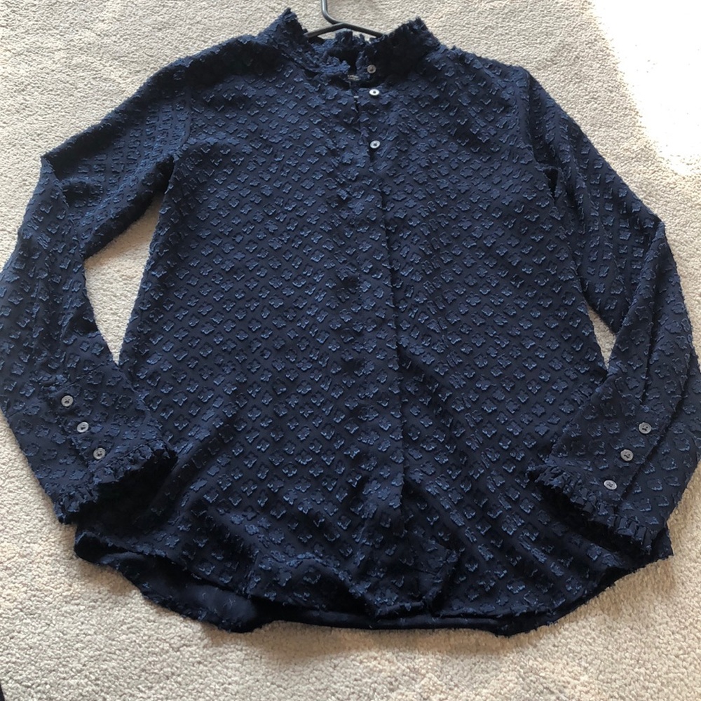 Bundle 3/$50 BR navy button down top
